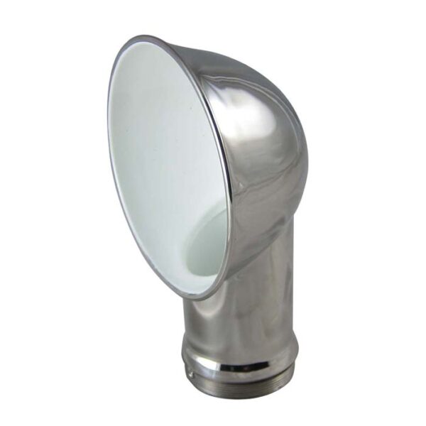 Stainless Round Cowl Vent White